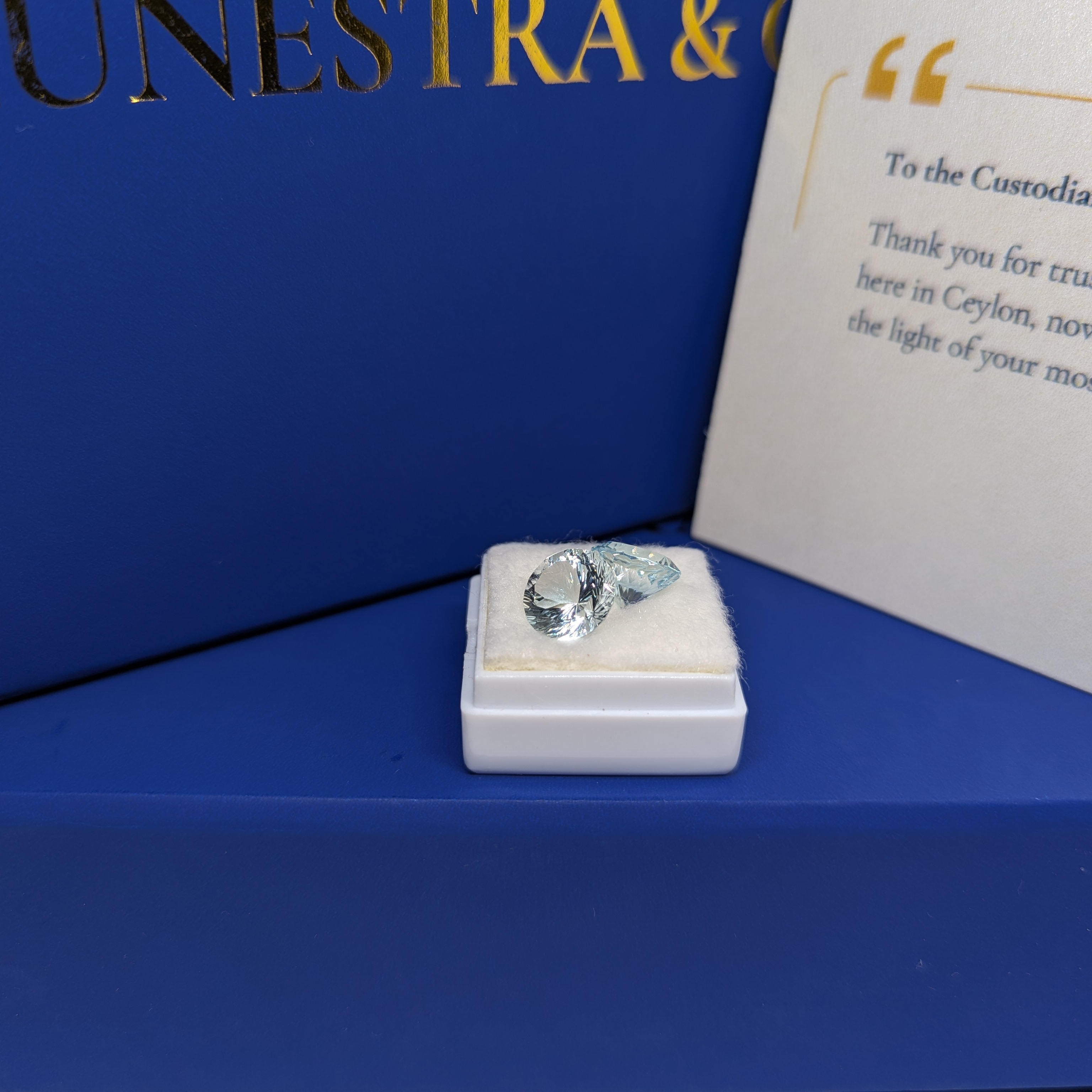 Pair of Round White Topaz thumbnail 2