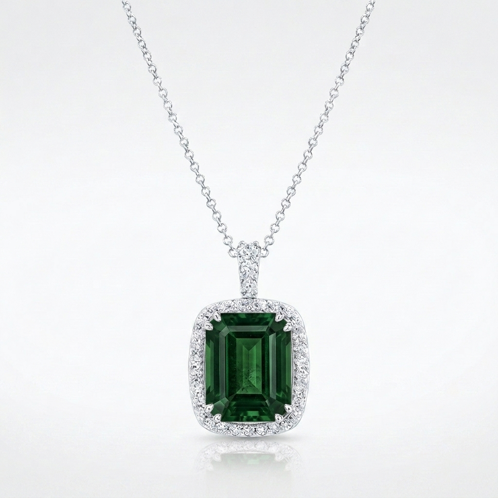 The Radiant Green Tourmaline Necklace