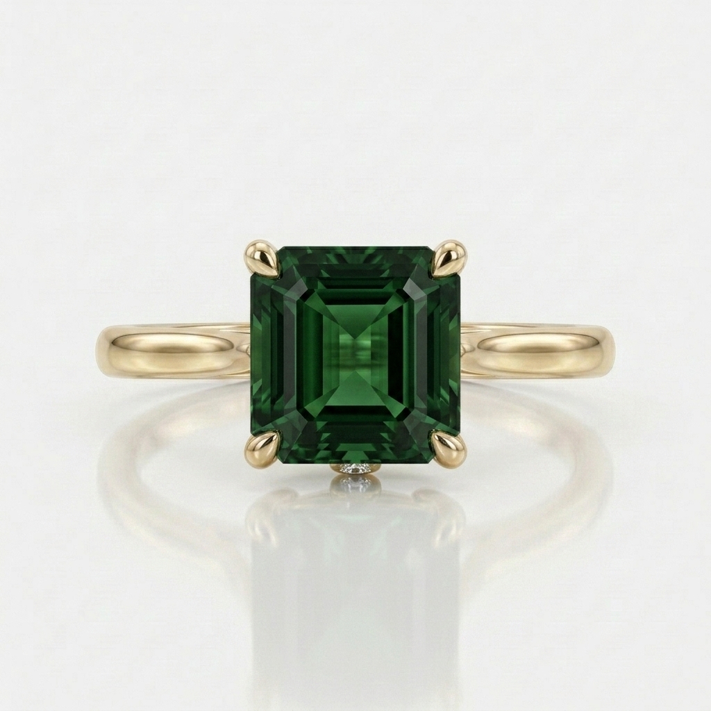 The Radiant Green Tourmaline Ring