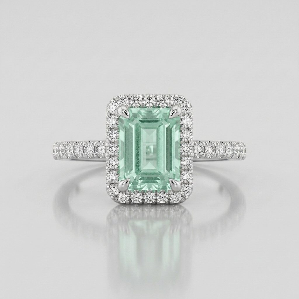 The Radiant Green Tourmaline Ring