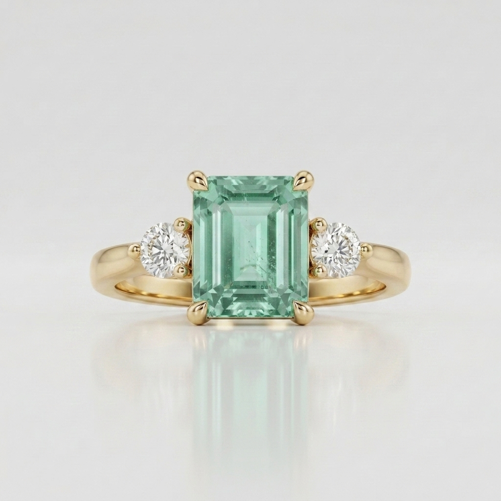 The Radiant Green Tourmaline Ring