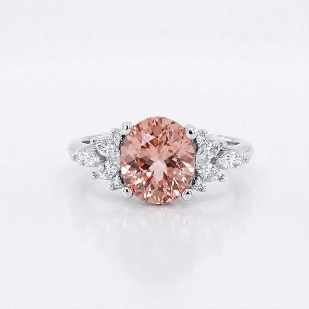 The Oval Pink Tourmaline Ring