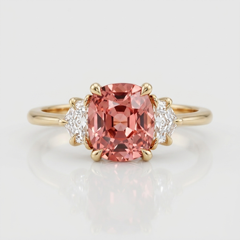 The Cusion Purple Tourmaline Ring